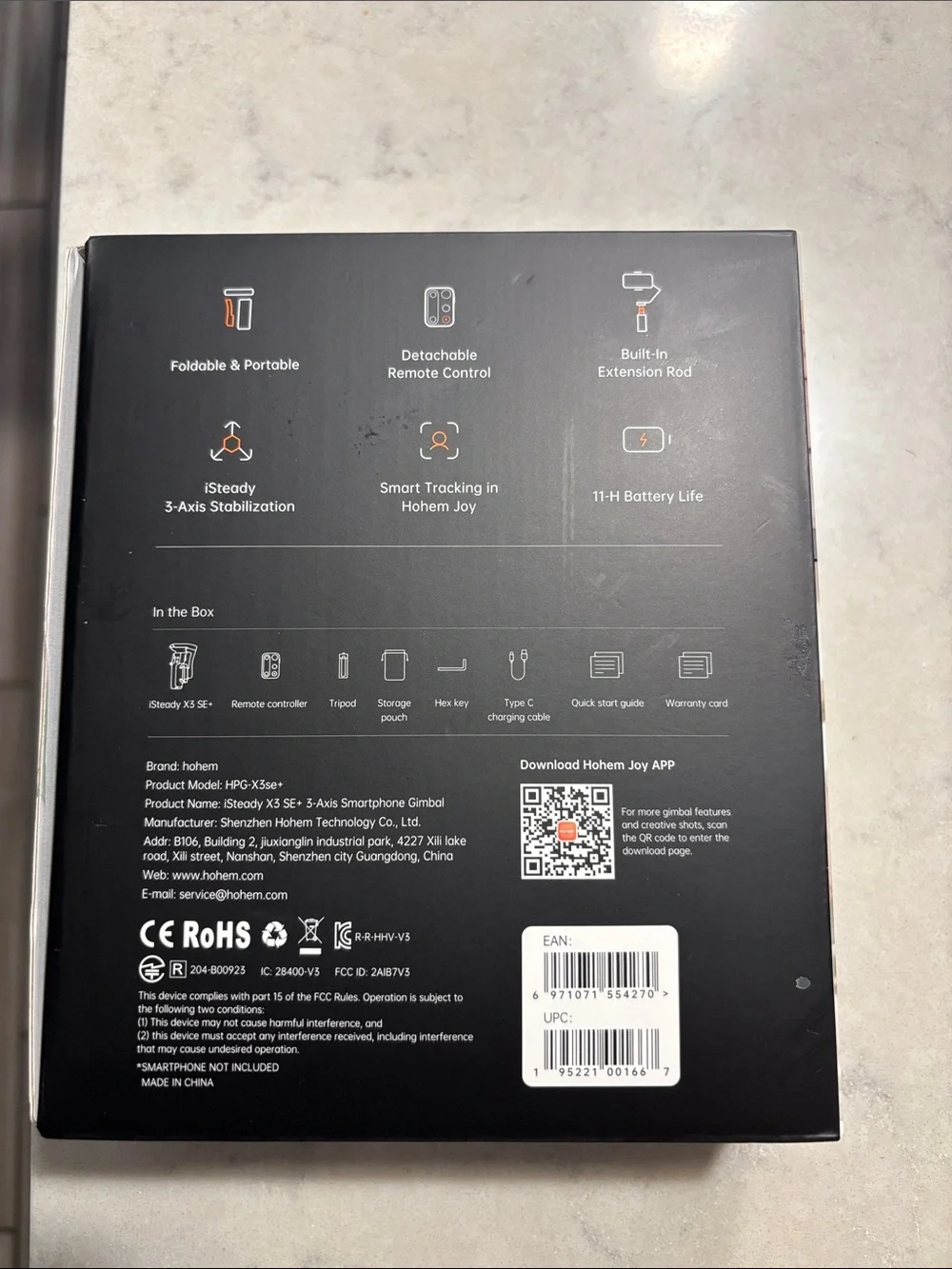 Hem iSteady X3 Black 3-Axis Smartphone Gimbal